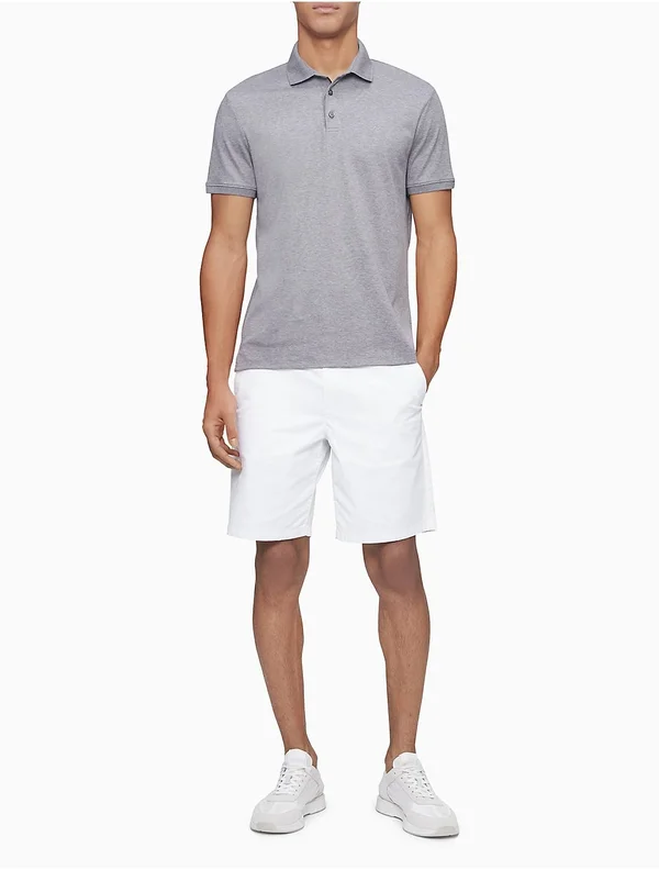 Calvin Klein Men's Slim Fit Straight Leg Chino 9x22 Shorts - White - 36