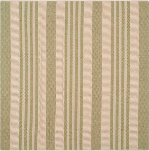 Safavieh Courtyard Brown & Bone 5&-3x22 x 7&-7x22 Indoor/Outdoor Rug