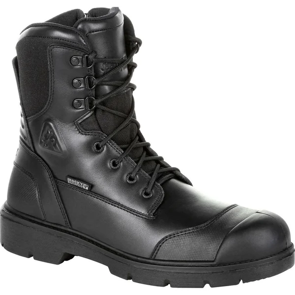 Rocky Pursuit Steel Toe Waterproof Public Service Boot Black RKD0049 - 9.5 Wide