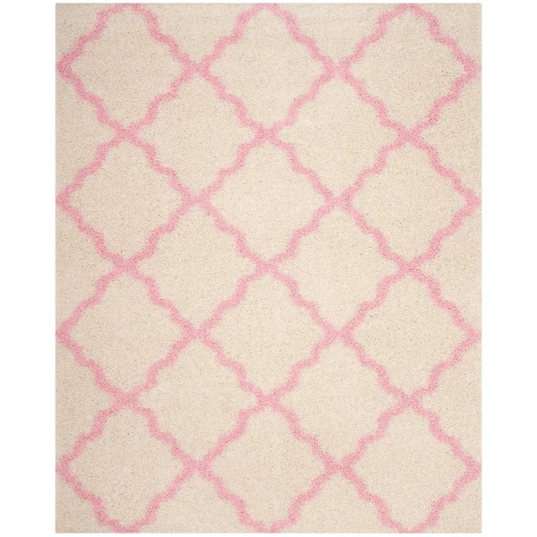 Safavieh Dallas Shag SGD257J 5&1x22 x 7&6x22 Ivory, Light Blue Area Rug