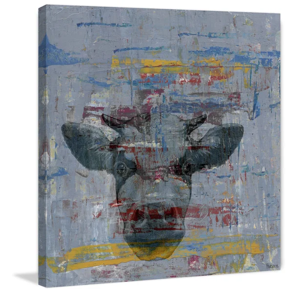 Hey You Painting Print on Wrapped Canvas, Size: 40 x 40