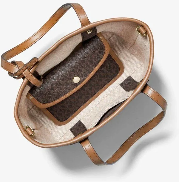 Michael Kors Eva Extra-Small Logo Tote Bag - Brown - Totes