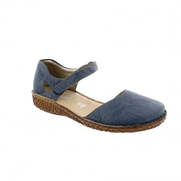 Rieker M0969-13 Womens Mary Jane Bar Shoes Denim Leather 39 EU