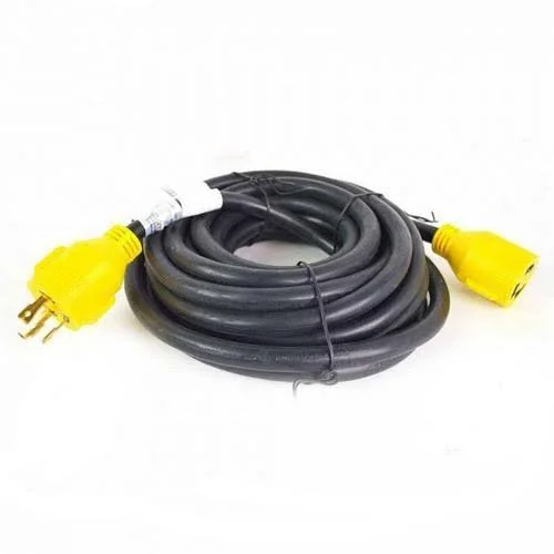 Superior Electric RVA1554 Generator Extension Cord 30 Amp 3 Pole SJTW 10awg/3