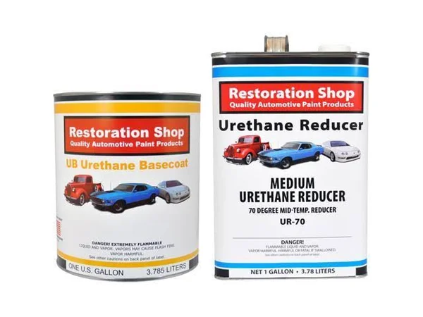 Molten Red Metallic Urethane Basecoat/Clearcoat Car Auto Paint Complete Medium Gallon Kit - Restoration Shop