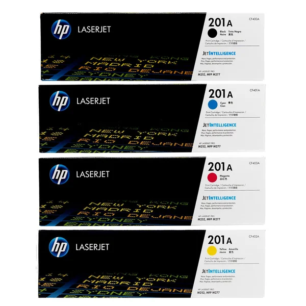 HP 201A Set - CF400A CF401A CF402A CF403A, Original HP Toner Cartridge - Black, Cyan, Yellow, Magenta