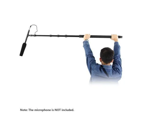 Neewer Portable Handheld Microphone Boom Pole with Built-In XLR Audio Cable, 5 Sections Stretchable 32.6-131 Inches, Aluminum Co