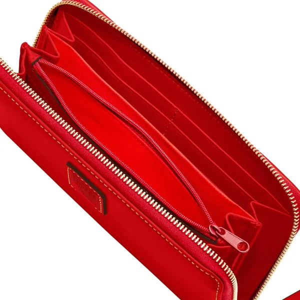 Dooney & Bourke Florentine Large Zip Around Wristlet - Red
