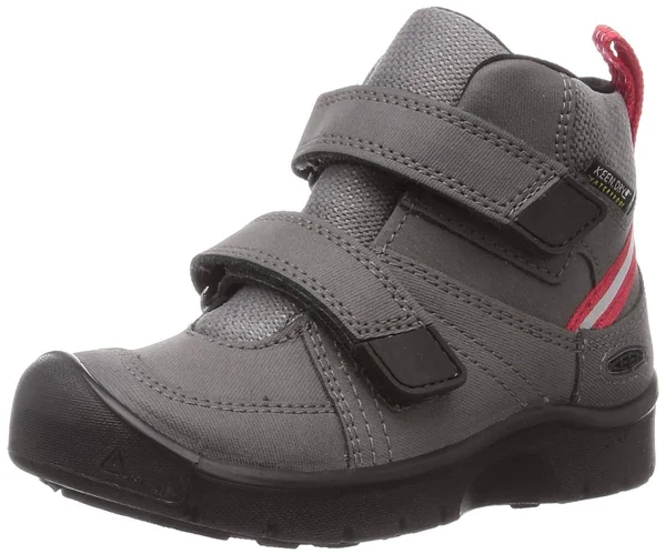 Keen Youth Hikeport 2 Mid Strap WP Boot - 3 - Magnet - Red Carpet