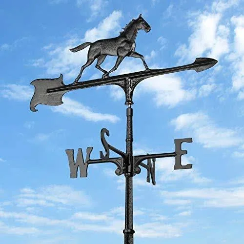 Whitehall 30x22 Horse Accent Weathervane (Black)