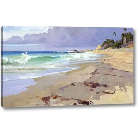 Highland Dunes 'Weather Change' by Marcia Burtt Giclee Art Print on Wrapped Canvas - Size: 14 inch H x 24 inch W x 1.5 inch D, Be