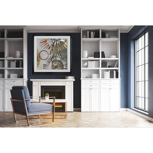 Outburst Tiles II -Framed Giclee Print - 38x38