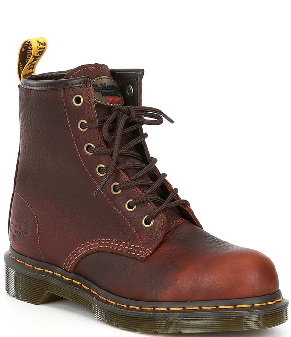 Dr. Martens Maple Steel Toe Side-Zip Boots, Women's Teak
