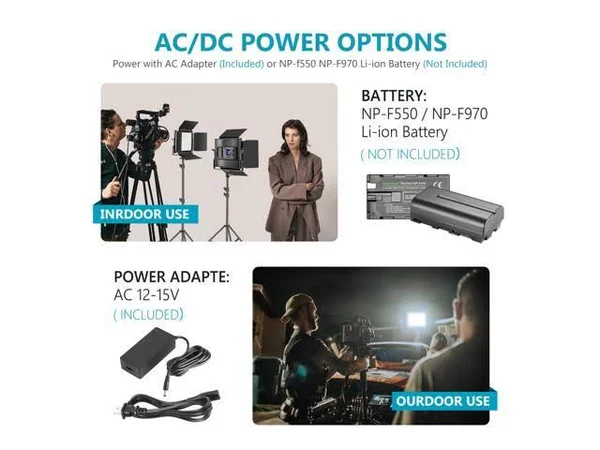 Neewer 2 Packs Advanced 2.4G 660 LED Video Light Photography Lighting Kit - Dimmable Bi-Color LED Panel with LCD Screen, 2.4G Wir