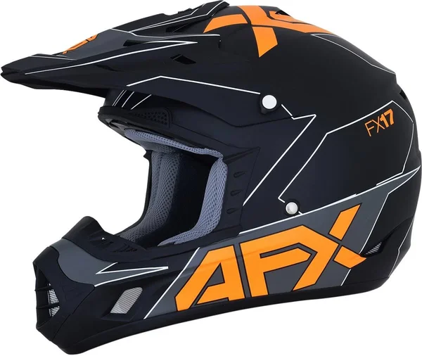 AFX FX-17 Graphics Helmet (Small - Black/Orange)