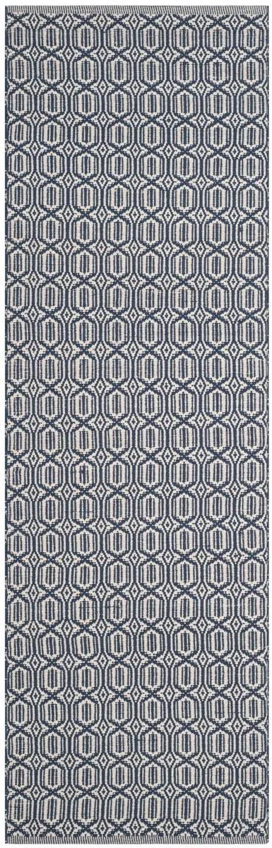 Safavieh Montauk MTK333B Ivory - Navy Rug 2&3x22 x 8& Runner
