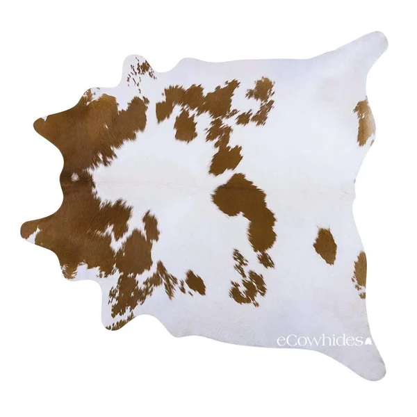 Pergamino Brown and White Cowhide Rug Large (brown/white)