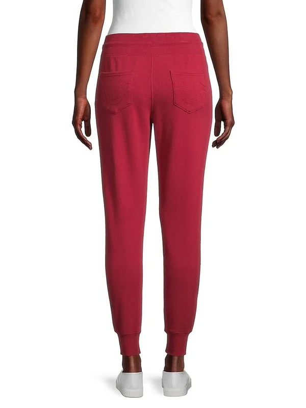 True Religion Women's Logo Tapered Joggers - Black - Size S