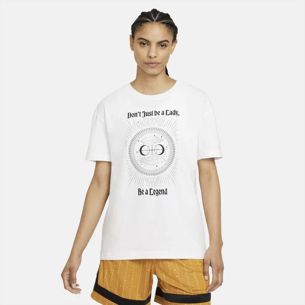 Nike Women's Legend Basketball Boyfriend T-Shirt - Medium, White