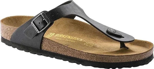 Women's Birkenstock Gizeh Birko-Flor Sandal - Size: 37, Black