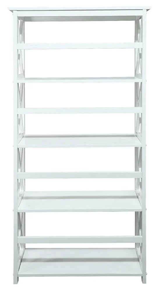 Casual Home Montego 5-Shelf Bookcase, White