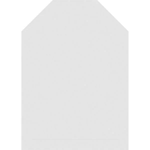 Ekena Millwork GVPOT34X3803SN 34x22W x 38x22H Octagonal Top Surface Mount PVC Gable Vent: Non-Functional - w/ 2x22W x 2x22P Brick