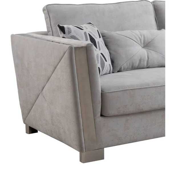 Cosmos Furniture Kingston Modern Loveseat, Gray, 3036GYKIN