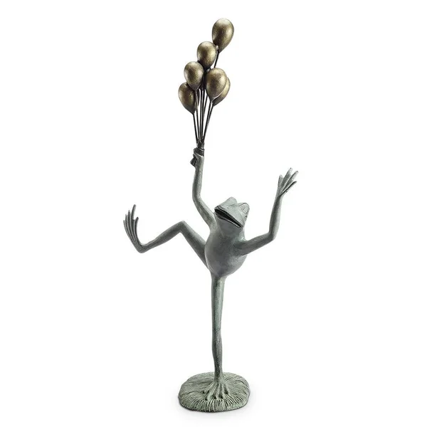 Spi 34870 Balloon Seller Frog Garden Sculpture