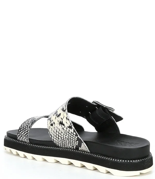 Sorel Women's Roaming Buckled Slide Sandals - Snake