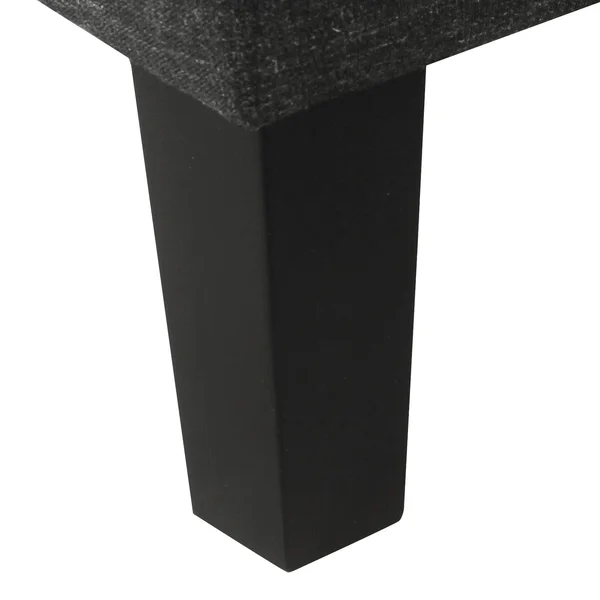 HomePop Large Decorative Storage Bench, Black