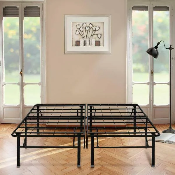 Premier 18x22 High Profile Platform Metal Base Foundation Bed Frame, Multiple Size