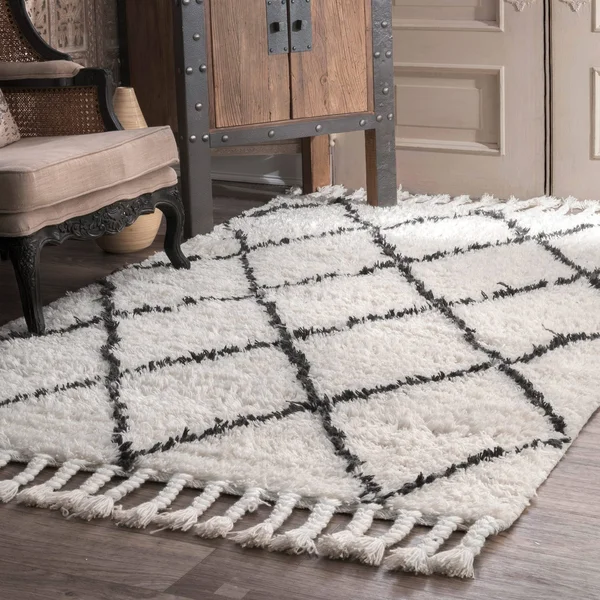 Oliver & James Zoe Hand-Knotted Wool Shag Area Rug (6& x 9&)