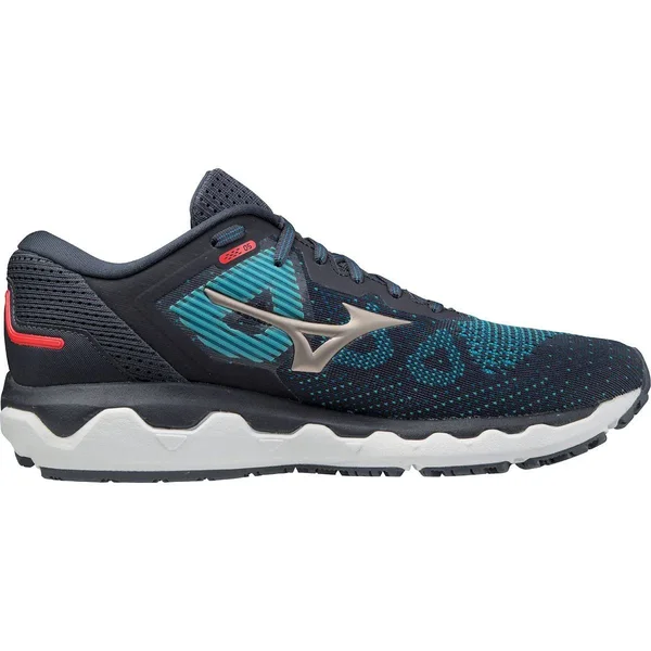 Mizuno Men's Wave Horizon 5 India Ink-Platinum Gold, 12.5