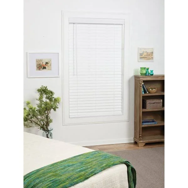 St. Charles 34.5 x 64 White 2 Cordless Faux Wood H