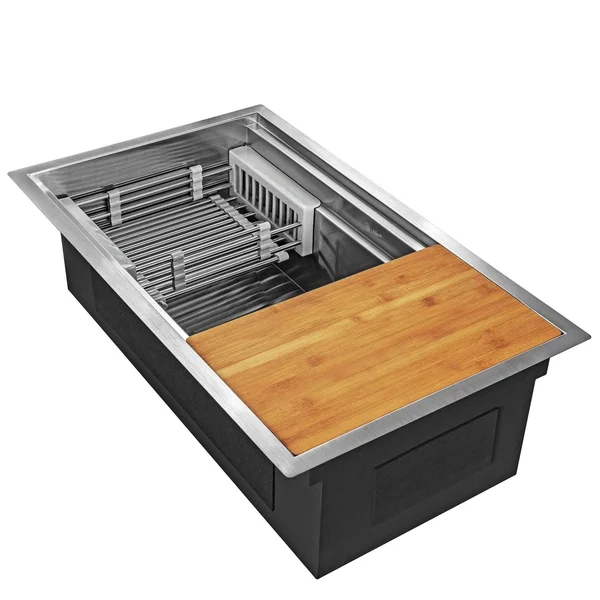 AKDY 30 inchx18 inchx9 inch Undermount Handmade Stainless Steel Kitchen Sink