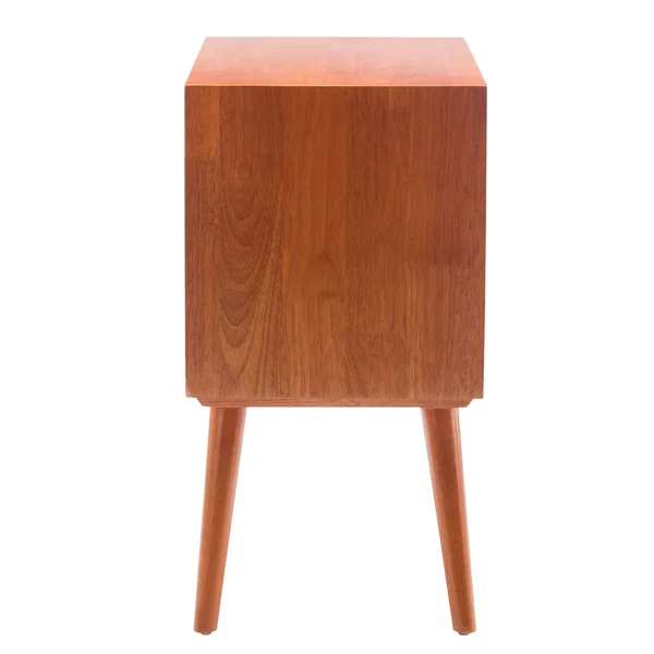 Porthos Home Side Table/Nightstand with Drawer - Red