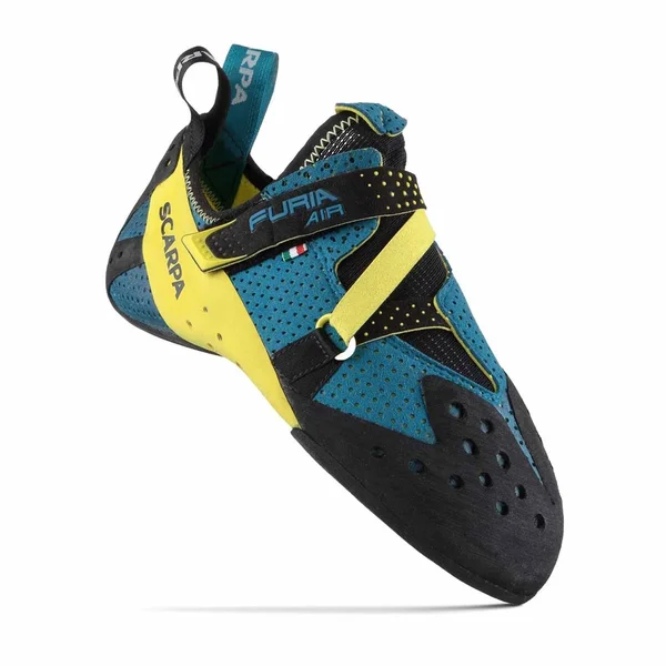Scarpa Furia Air Climbing Shoe - 40.5 - Baltic Blue, Yellow