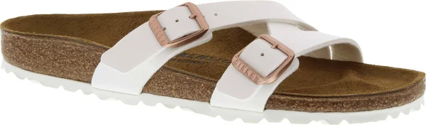 Birkenstock Women's Yao Sandals - White Birko-Flor 37 - Narrow
