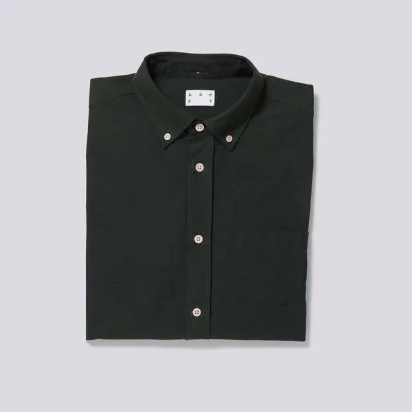 Oxford Shirt Dark Green Mens - ASKET