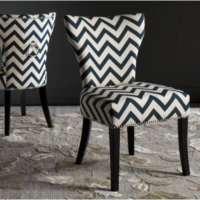 Brayden Studio Kriebel Ring Side Chair (Set of 2) - Black