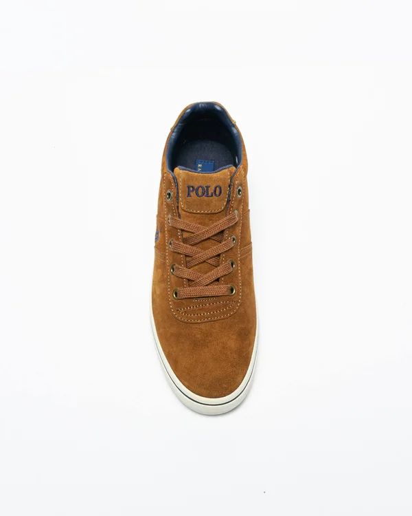 Ralph Lauren Hanford Suede Trainers Brown
