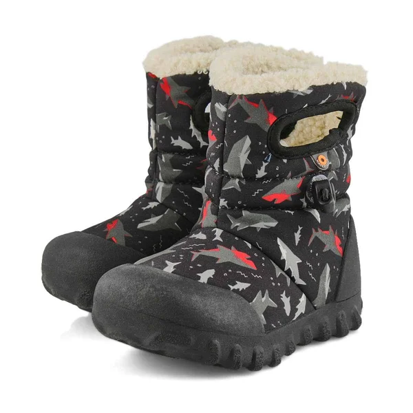 Bogs Infant B Moc Sharks Boot - 4 - Black Multi