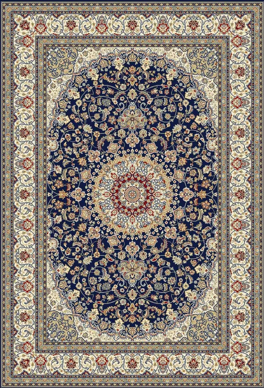 Dynamic Rugs Ancient Garden 57119 Rug - 7&10x22 Round, Grey/Cream