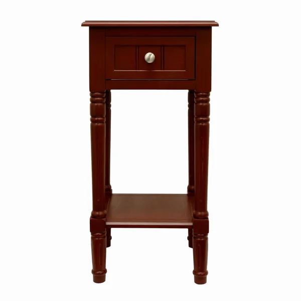 Decor Therapy Square Accent Table - Red, 14 x 14 x 28 in