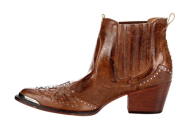 Wanted Lonestar Western Inspired Ankle Bootie Women's Shoes - 7, Tan