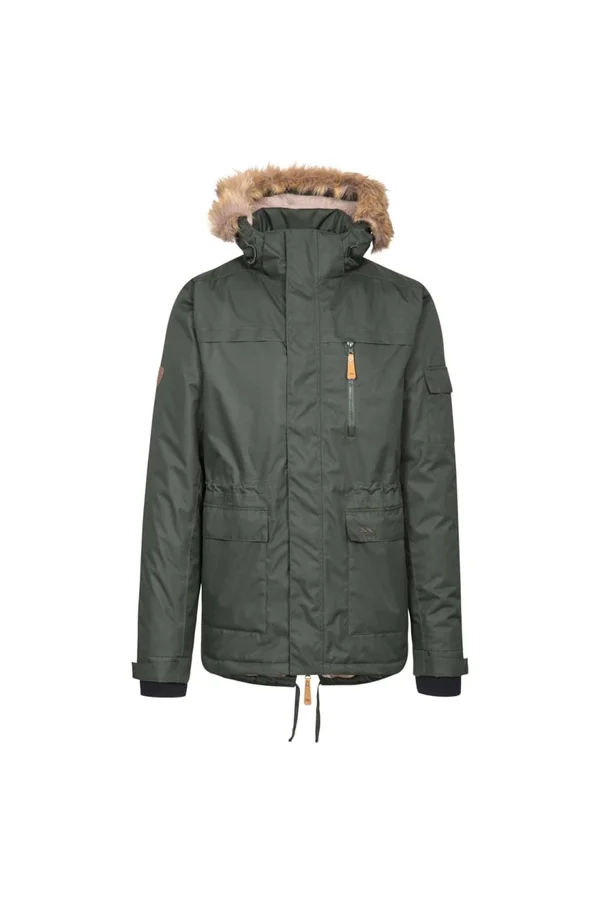 Trespass Mens Mount Bear Parka Jacket, S, Olive