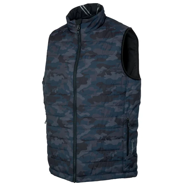 Sunice Men's Michael Reversible Vest Size SM, Charcoal Camo/Black