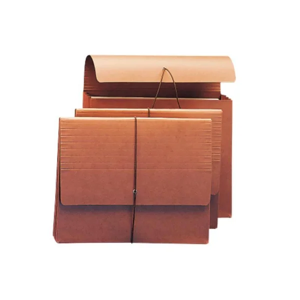 Smead Wallet - 3-1/2x22 Expansion, Flap and Cord Closure, Letter size, Redrope, 10 per Box (71105)