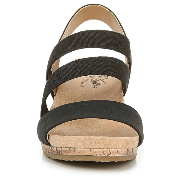 Women's LifeStride Marina Wedge Sandal - Black - Size 9