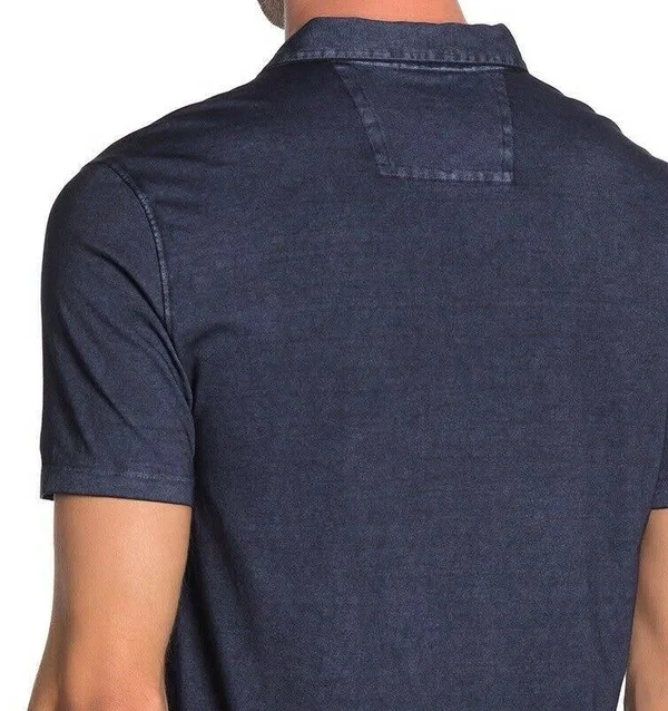 John Varvatos Star USA Short Sleeve Gunpowder Wash Polo - Midnight at Nordstrom Rack